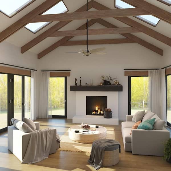 Mesilla 60 in. Indoor/Outdoor Antique Bronze Urban Industrial Ceiling Fan with Remote Included for Bedroom