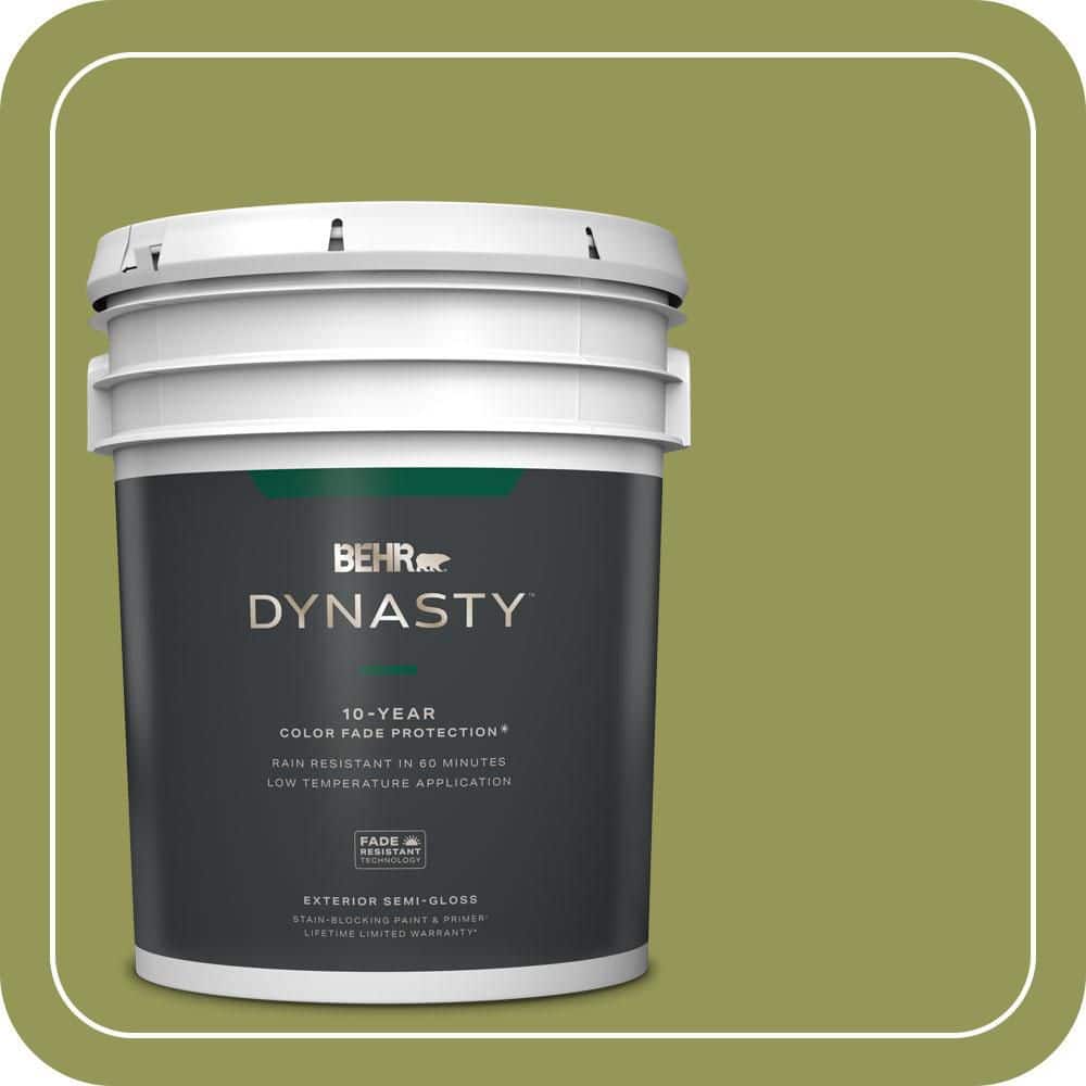 5 gal. #M340-6 Spinach Dip Semi-Gloss Exterior Stain-Blocking Paint & Primer price history on PriceWatchPro