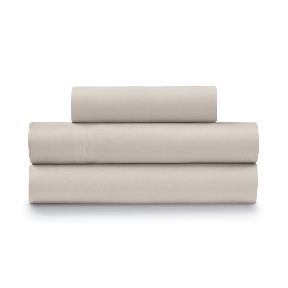Taupe Queen Triple Brushed Microfiber Sheet Set
