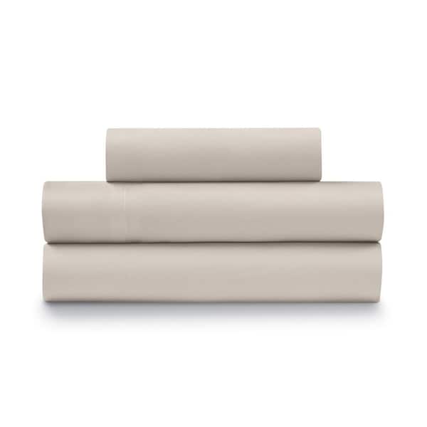 ELLA JAYNE Super Soft Triple Brushed Mircrofiber 4-Piece Taupe King Sheet Set