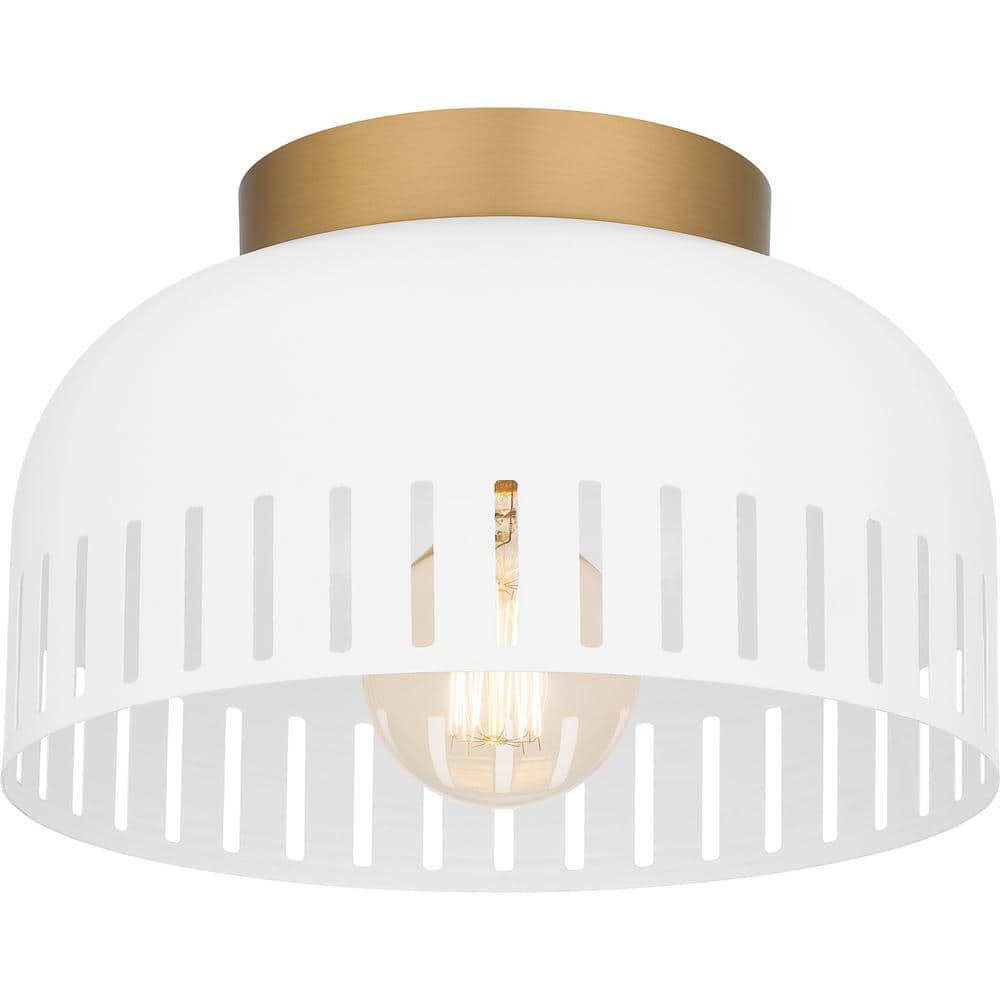 Keagan 11 in. 1 Light Matte White Flush Mount price history on PriceWatchPro