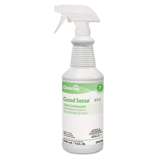 Diversey 32 oz. Spray Bottle Apple Good Sense RTU Liquid Odor Absorber Counteractant (12/Carton)