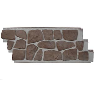 NovikStone FS Fieldstone (19.1 in. x 50 in.) Stone Siding in Grand Canyon (10 Panels Per Box, 49.6 sq. ft.)