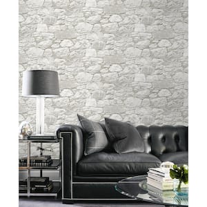 Stone's Throw Chalk Vinyl Peel and Stick Wallpaper Roll ( Covers 30.75 sq. ft. )