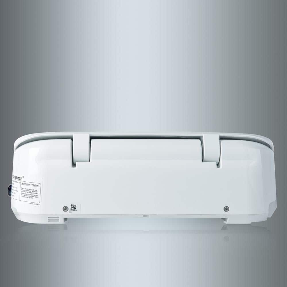 White Elongated Electric Smart Bidet Seat with Heated Features