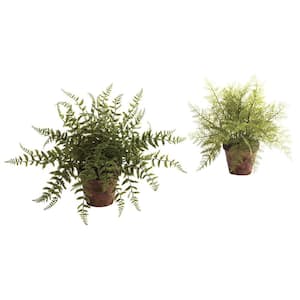 Nearly Natural 23 In Boston Fern Silk Plant With Wicker Basket 6549 The Home Depot Nearly Natural 23 In Boston Fern Silk Plant With Wicker Basket 6549 The Home Depot