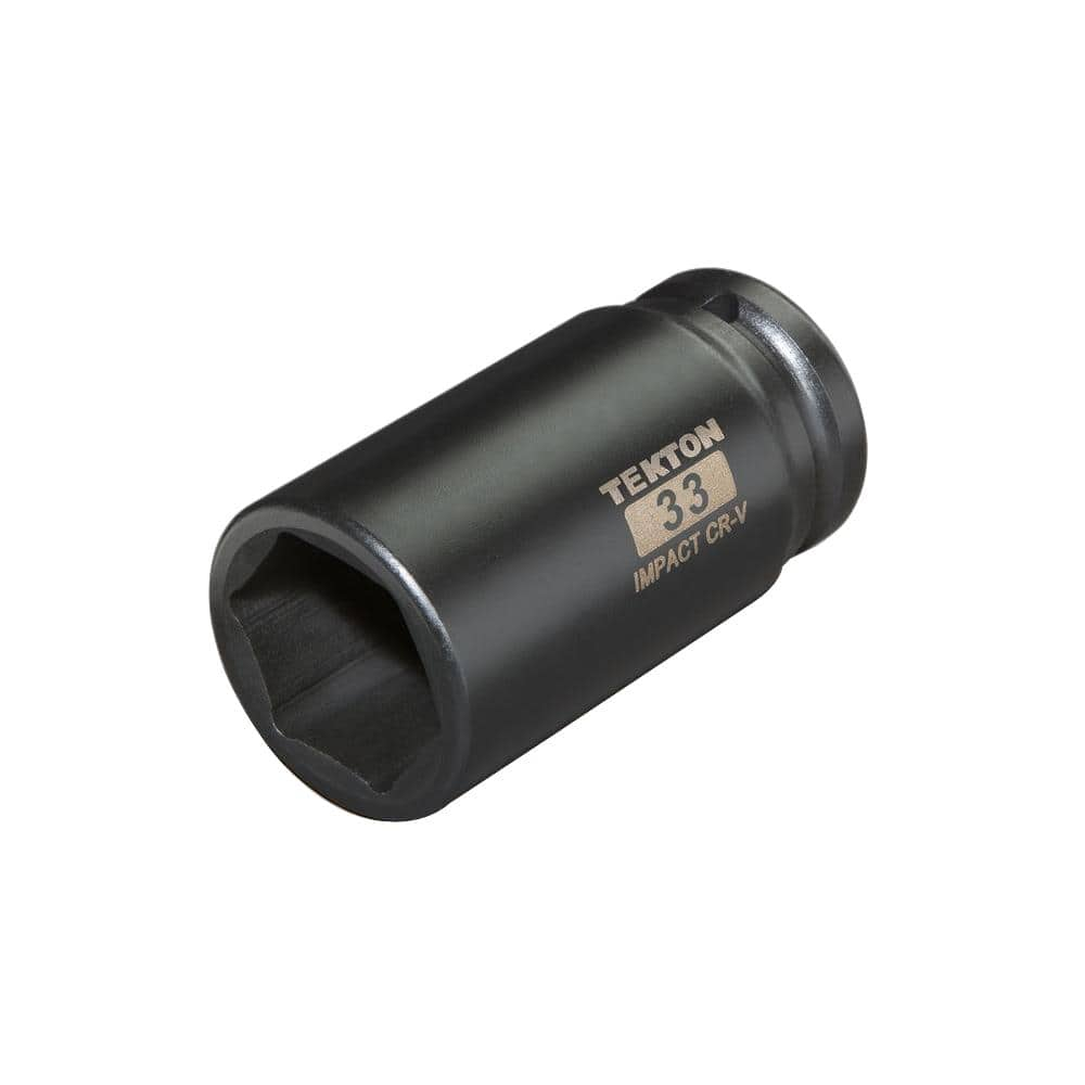 Tekton 3 4 In Drive 33 Mm 6 Point Deep Impact Socket 4933 The Home Depot