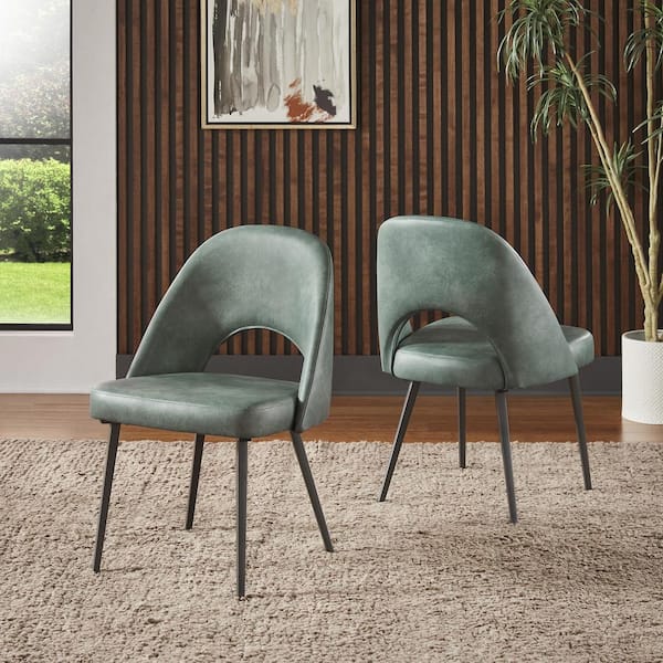 Homesullivan Teal Upholstered Dining Chairs (set Of 2) 40634c-tlpu 