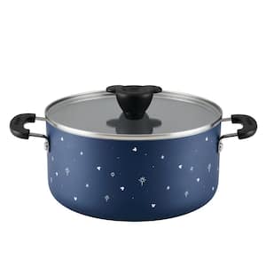 Disney Bon Voyage 5.5 qt. Aluminum Ceramic Nonstick Stockpot in Blue with Lid