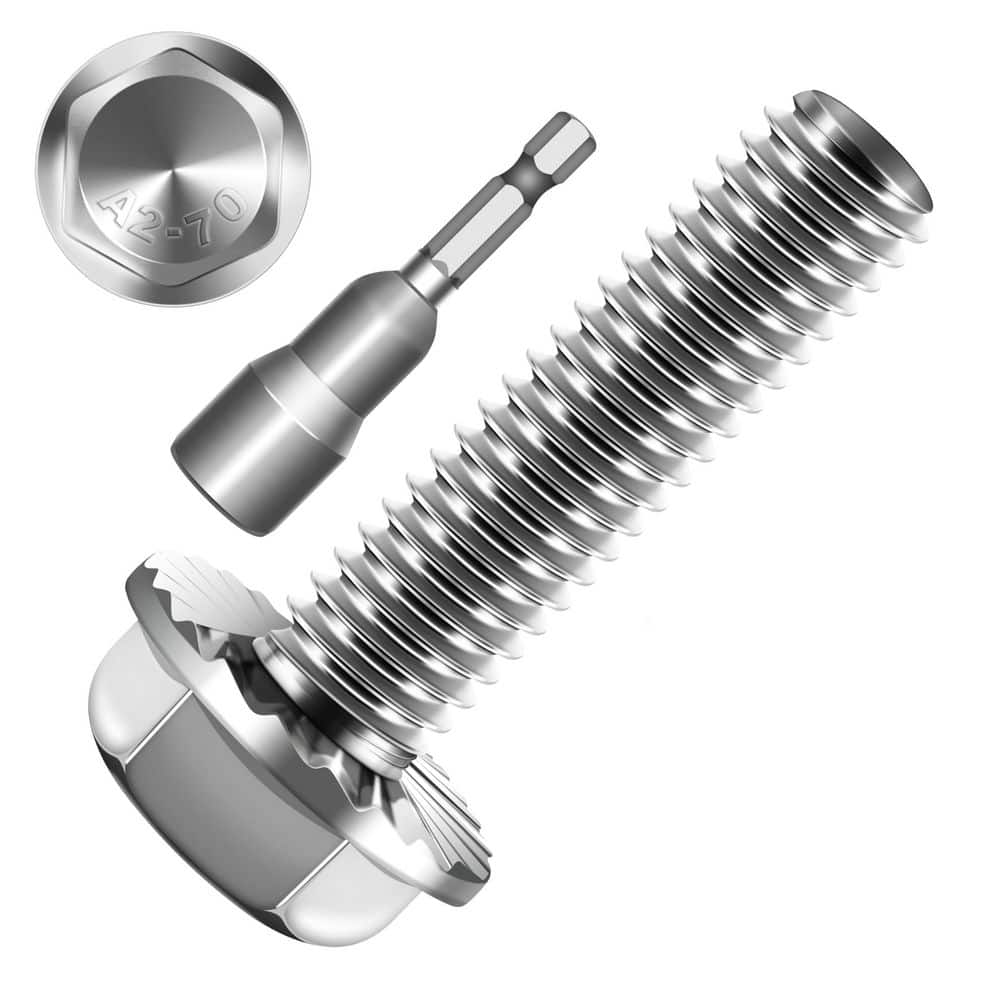 M8 x 30 mm Uncoated Flange Bolt with Nuts and Washers (10-Pack) price history on PriceWatchPro