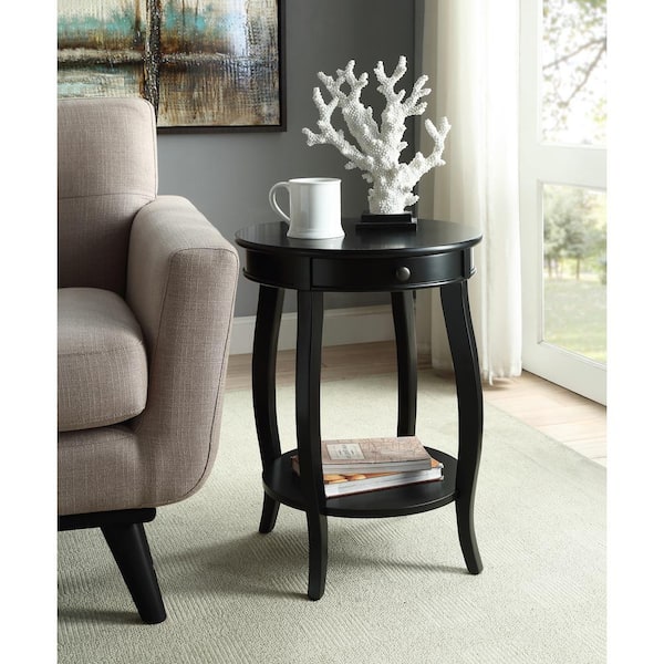 Acme Furniture Alysa Black Storage Side Table 82812 - The Home Depot
