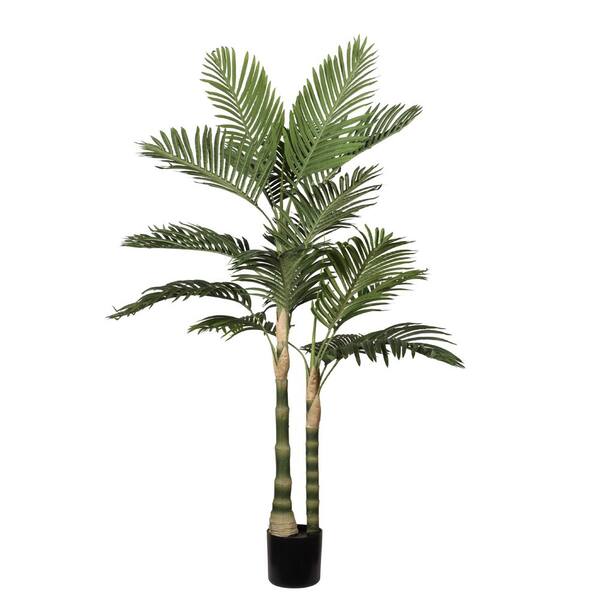Reviews for Vitalismo 6ft Artificial Palm Tree with Realistic Trunks ...