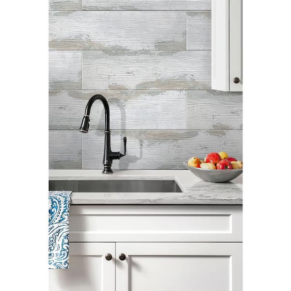 Harlan 7.9 in. x 47.2 in. Gray Porcelain Matte Wall and Floor Tile (20 Cases/207.2 sq. ft./Pallet)
