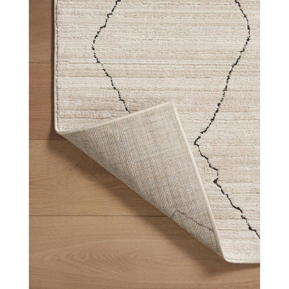 Darby Sand and Charcoal Geometric 2'-7" x 10'-0" Runner Rug