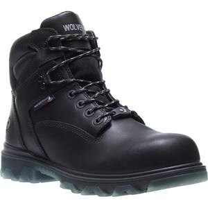 I-90 EPX Men's 6 inch Work Boots - Leather Composite-Toe - Black 10(EW)