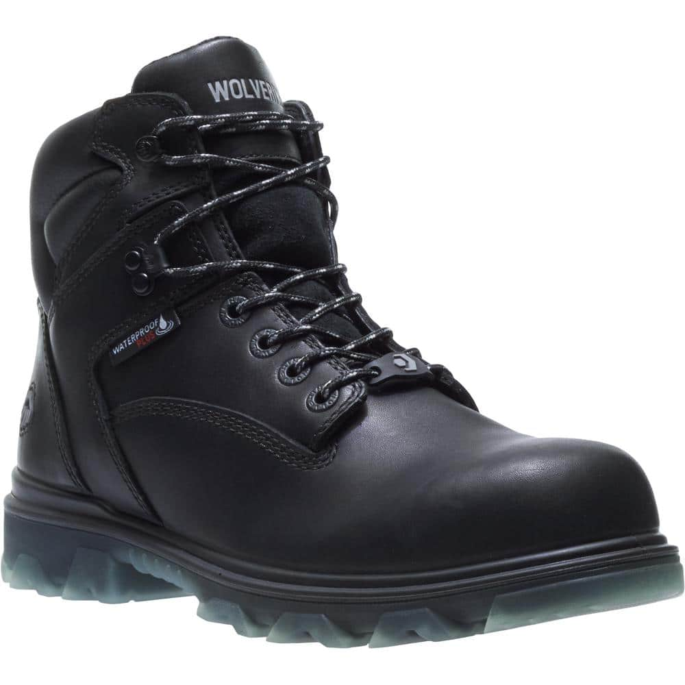 black wolverine boots steel toe