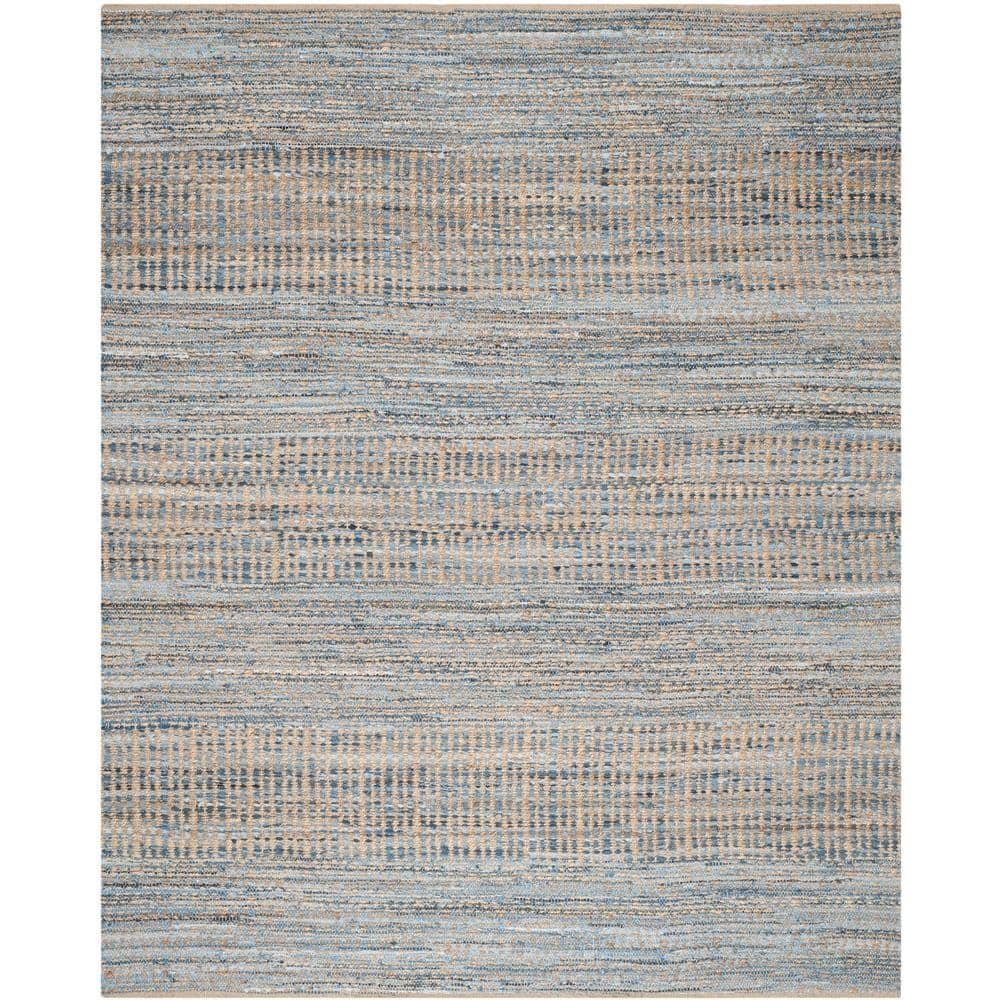Cape Cod Natural/Blue 9 ft. x 12 ft. Distressed Striped Area Rug price history on PriceWatchPro