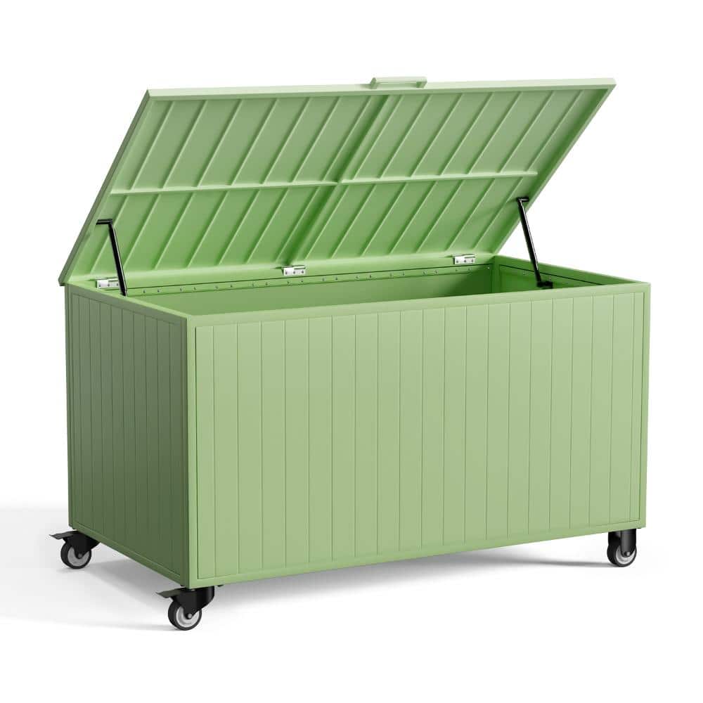 150 Gal. Aluminum & Polylumber Outdoor Storage Deck Box with Wheels in Green price history on PriceWatchPro