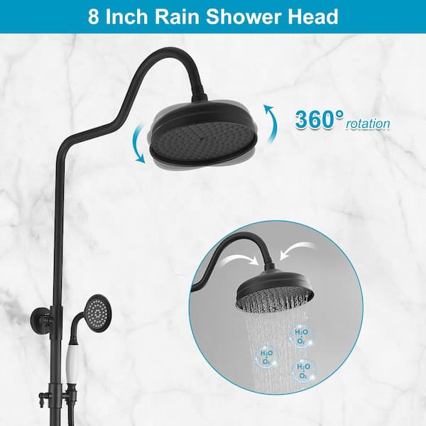 8 inch sold Rainfall Shower Kit