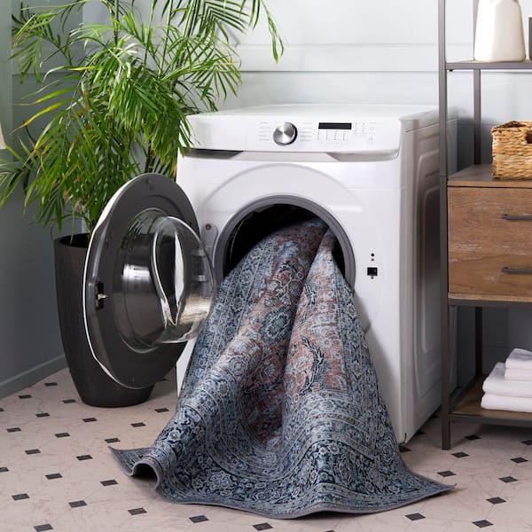 Tucson 3 ft. x 5 ft. Copper/Olive Distressed Oriental Washable Area Rug