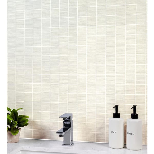 MSI Brixstyle Blanco 12 in. x 12 in. x 10mm Glazed Porcelain Mesh-Mounted Mosaic Tile (6 Sq. ft. / case), Size: 12 x 12