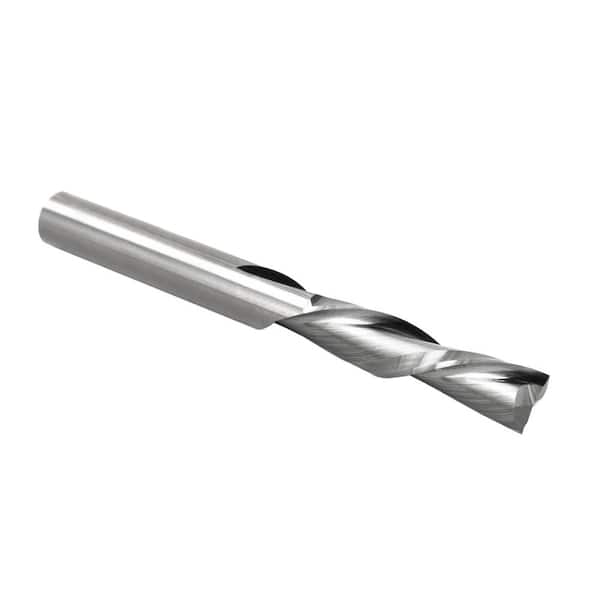 POWERTEC 1/4 in. Shank Solid Carbide Spiral Router Bit with Down Cut, 1/4 in. Cutting Diameter and 1 in. Cutting Length