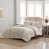 Laura Ashley Bramble Floral 3-Pcs Beige Cotton King Comforter Set  USHSA51264395 - The Home Depot