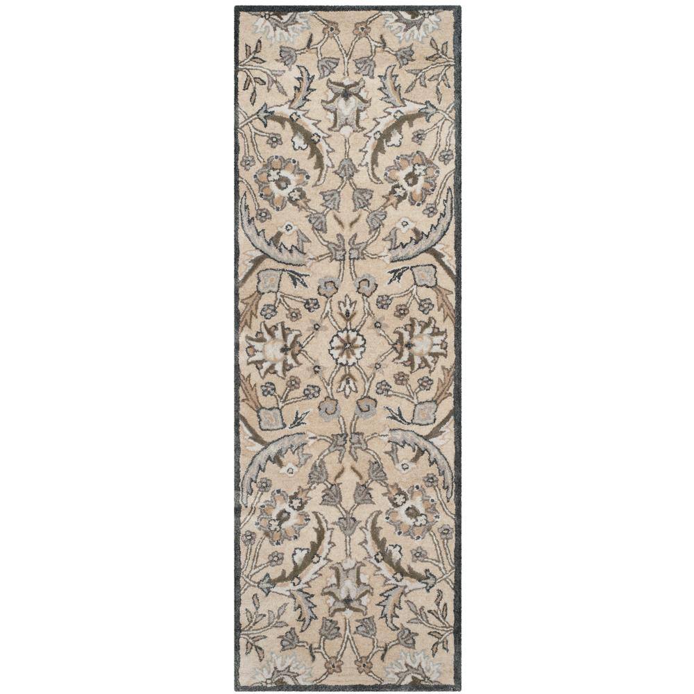 SAFAVIEH Bella Beige/Multi 2 ft. x 7 ft. Floral Runner Rug BEL923A27
