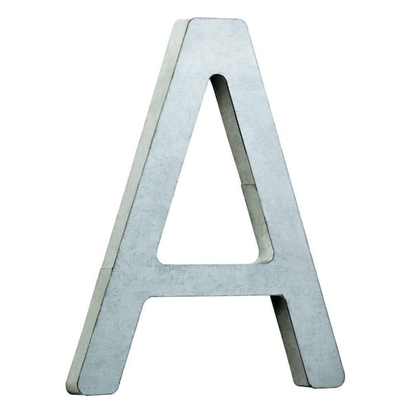 8 in. Vintage Style Galvanized Steel Letter A