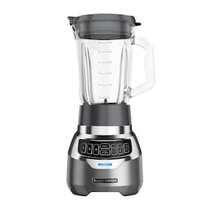 PowerCrush 48 oz. 3-Speed Silver Digital Blender with Travel Cup