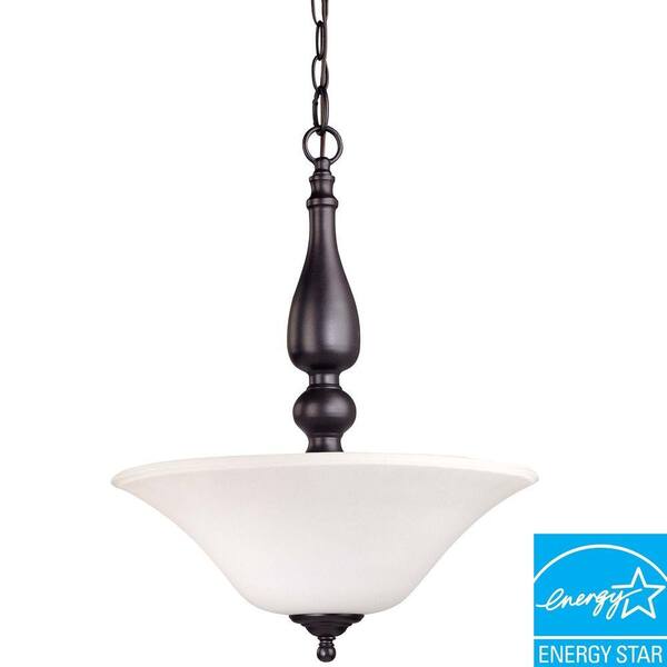 Glomar 3-Light Dark Chocolate Bronze Pendant