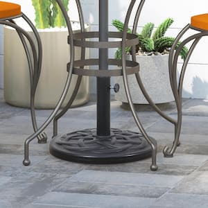 27 lbs. Heavy-Duty Patio Umbrella Base in Black