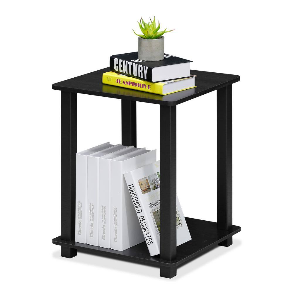 Americano Black Wood Square End Table Set