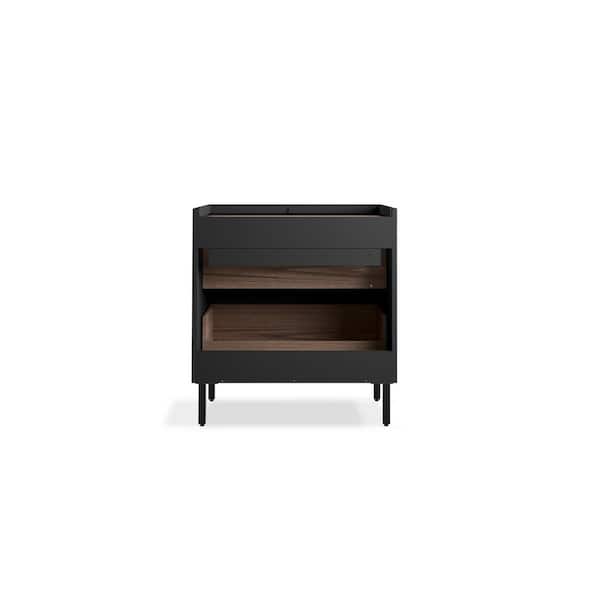 KOHLER Spacity 29 in. W x 17.4 in. D x 30.9 in. H Bathroom Vanity Cabinet without Top in Dark Steel