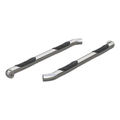 3-Inch Round Polished Stainless Steel Nerf Bars, No-Drill, Select Nissan Titan, XD