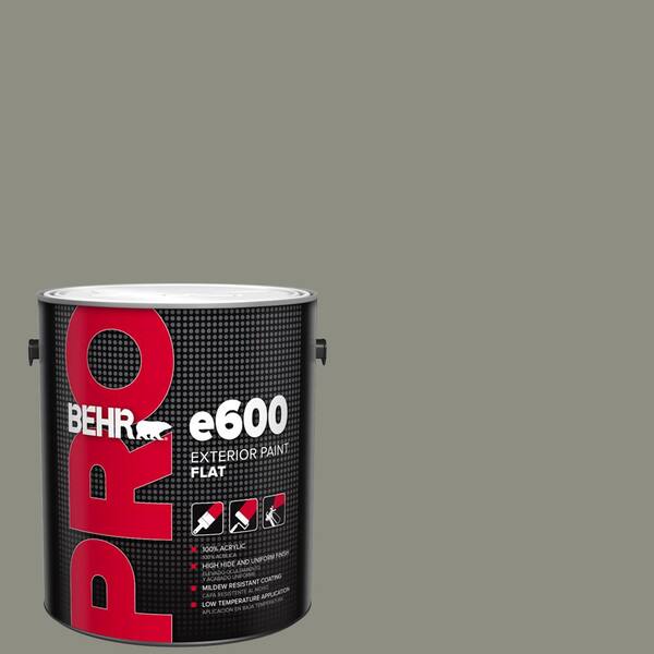 BEHR PRO 1 gal. #N370-5 Incognito Flat Exterior Paint PR61301 - The Home  Depot