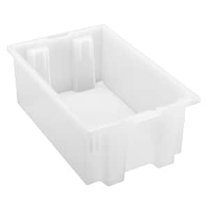 3.5 Gal. Genuine Stack and Nest Tote in Clear (Lid Sold Separately) (6-Carton)