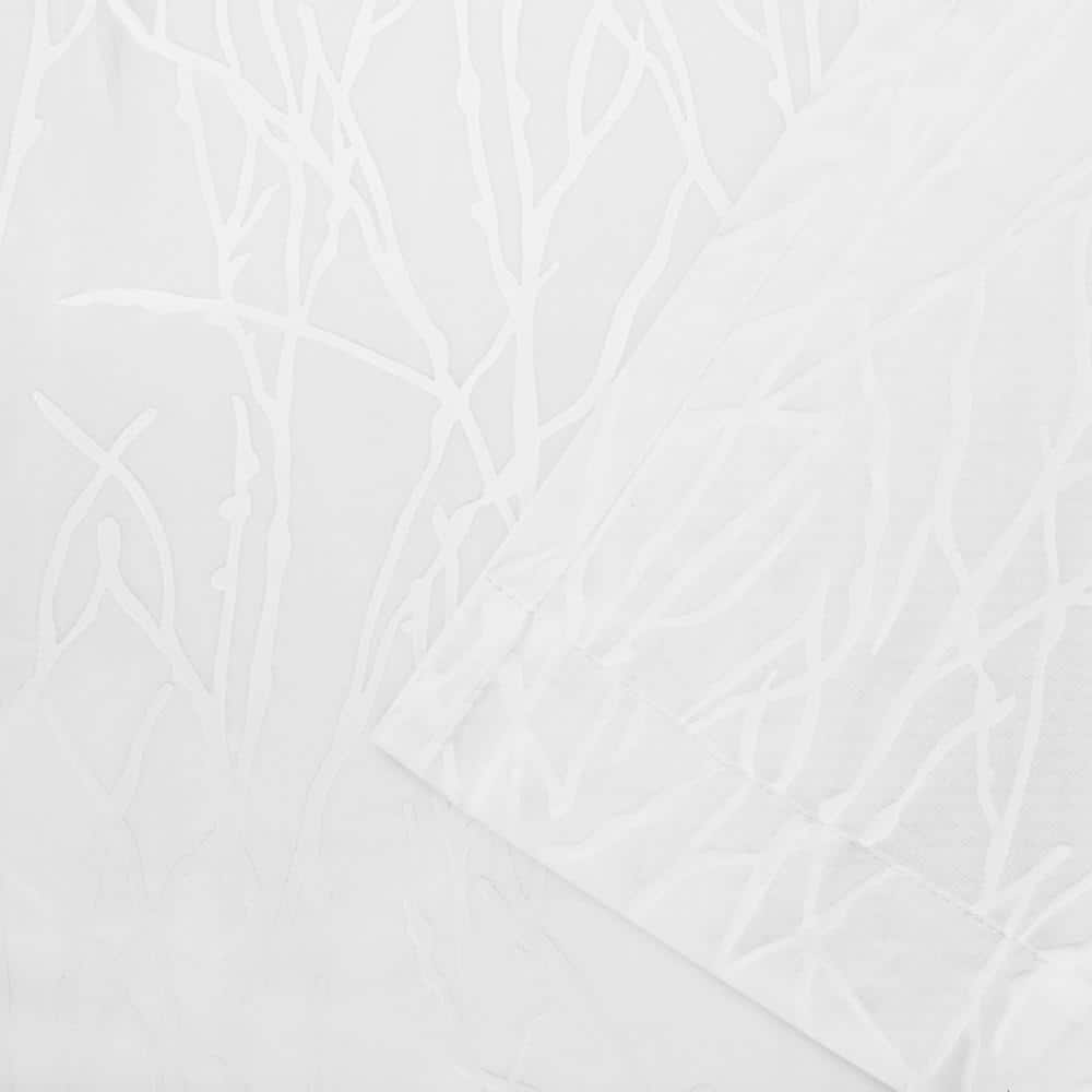 Edinburgh Sheer White Cotton Polyester Grommet Window Curtains