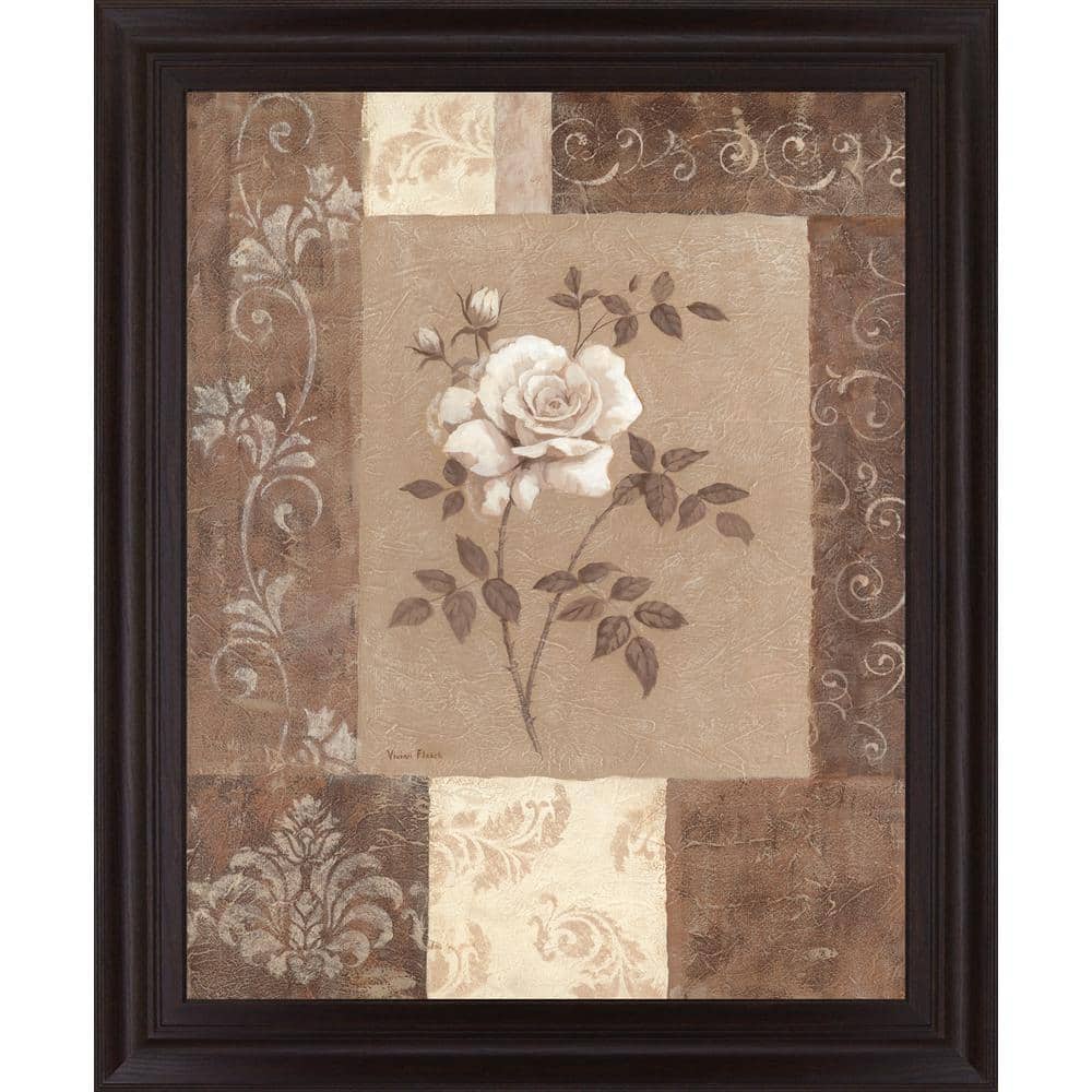 "28 in. x 34 in. ""Single Rose"" By Vivian Flasch Framed Print Wall Art" price history on PriceWatchPro