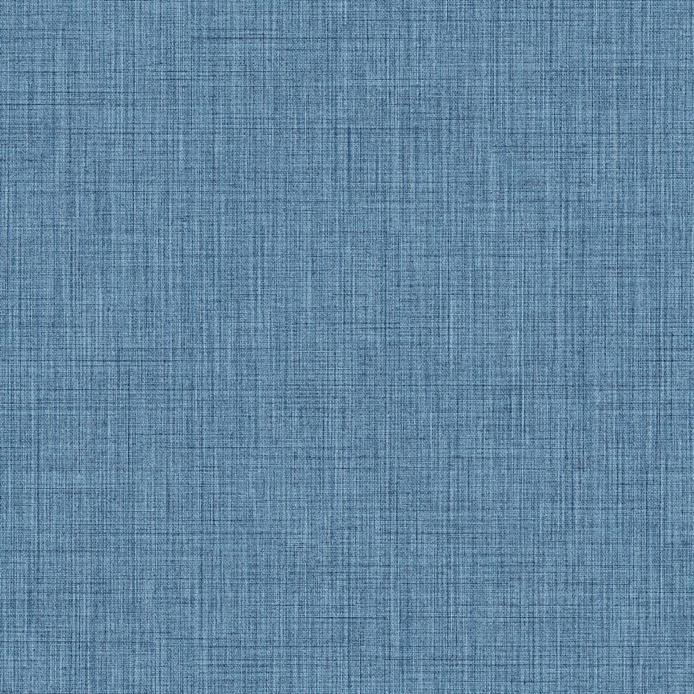 Italian Design Blue Woven Texture Vinyl on Non-Woven Non-Pasted Wallpaper R
