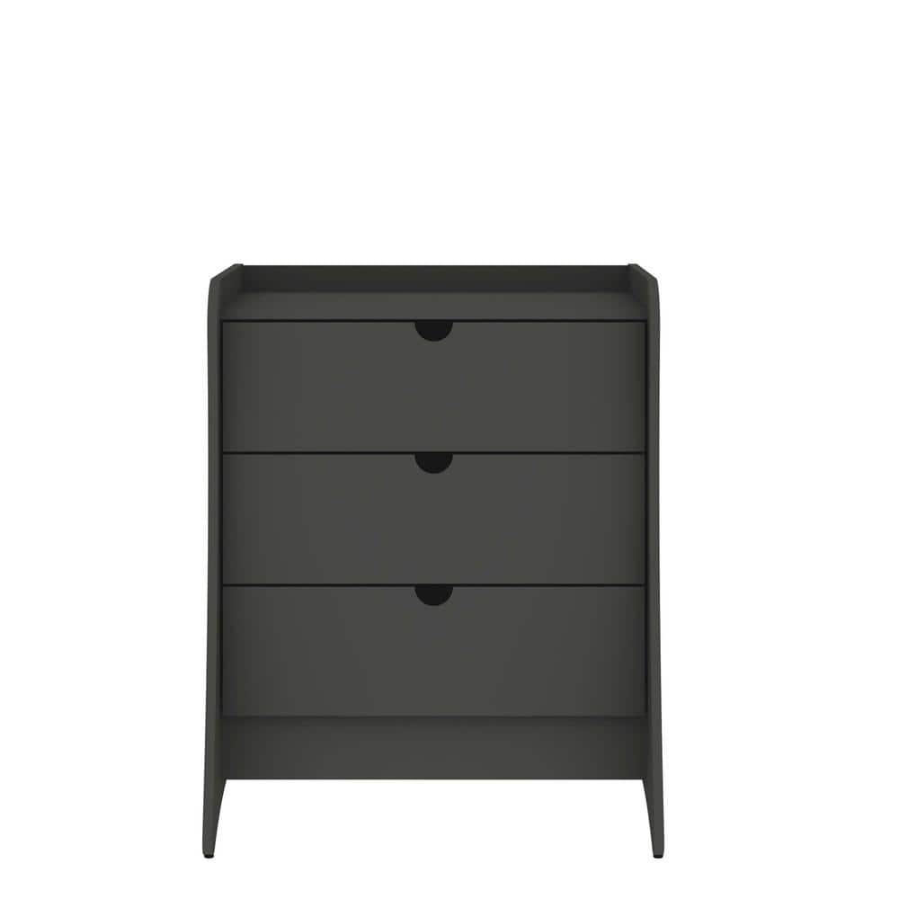 Coney Mid-Century Modern Grey 3-Drawer 27.55 in. Wide Dresser price history on PriceWatchPro