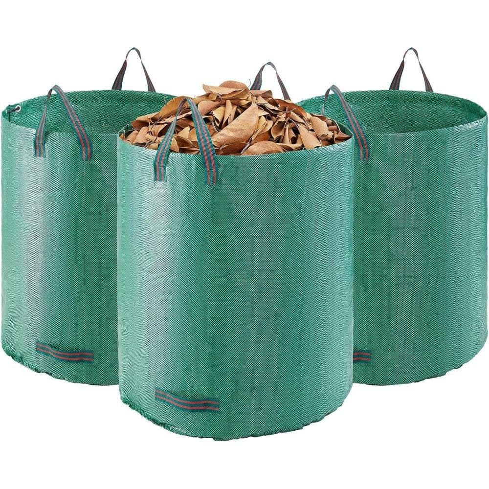 Misopily 3-Pack 72 Gallon Reusable Yard Waste Bag, Large Lawn