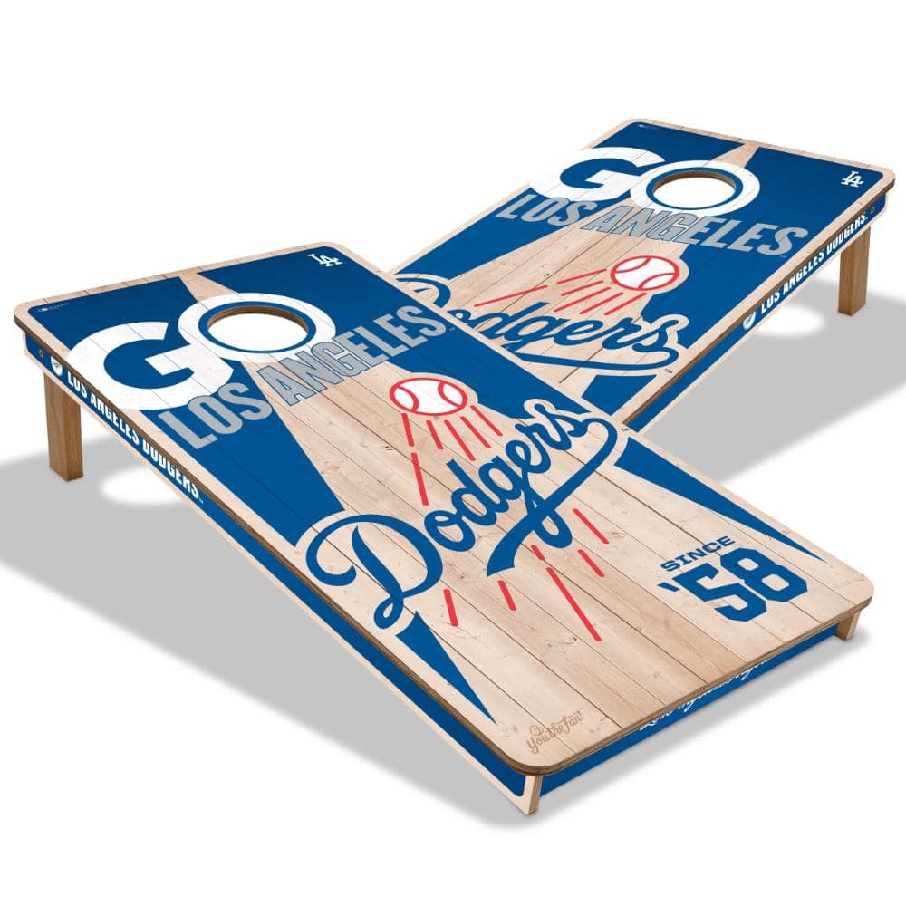 Los Angeles Dodgers 2x4 Cornhole Game NO BAGS