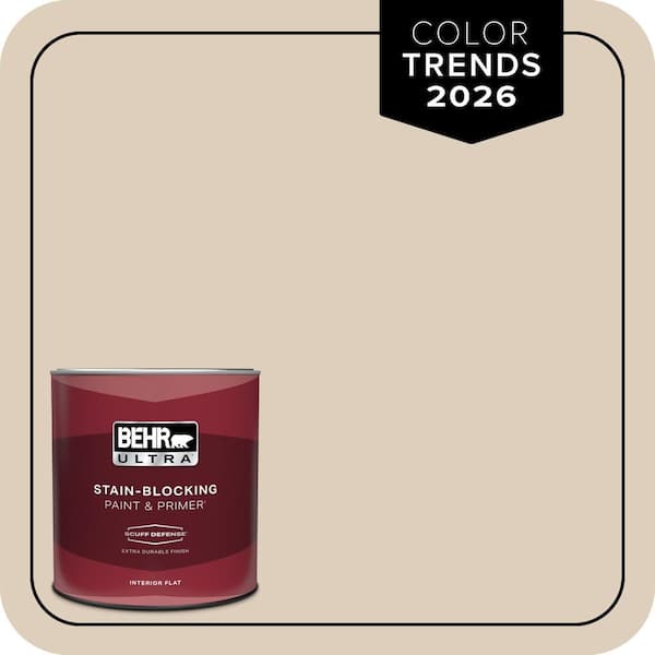 BEHR ULTRA 1 qt. #MQ3-11 Dainty Lace Extra Durable Flat Interior Paint & Primer