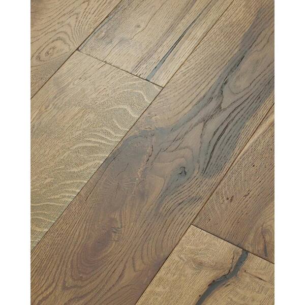 Shaw Boardwalk 7 in. W Willow Engineered White Oak Water Resistant Hardwood  Flooring (23.58 sq. ft./case) DH40907066