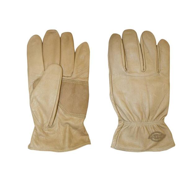 Dickies Large Saddle-Colored Patch Palm Grain Goat Driver Glove