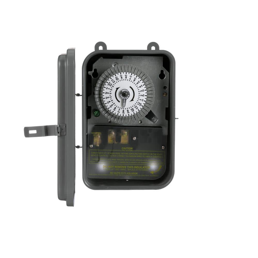 Timer Override Switch Interval Timer KERDE 24-Hour Timer Switch - 15 Minute With Manual ...