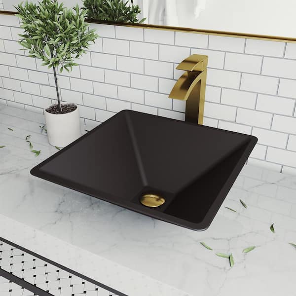 Vigo matte black store sink