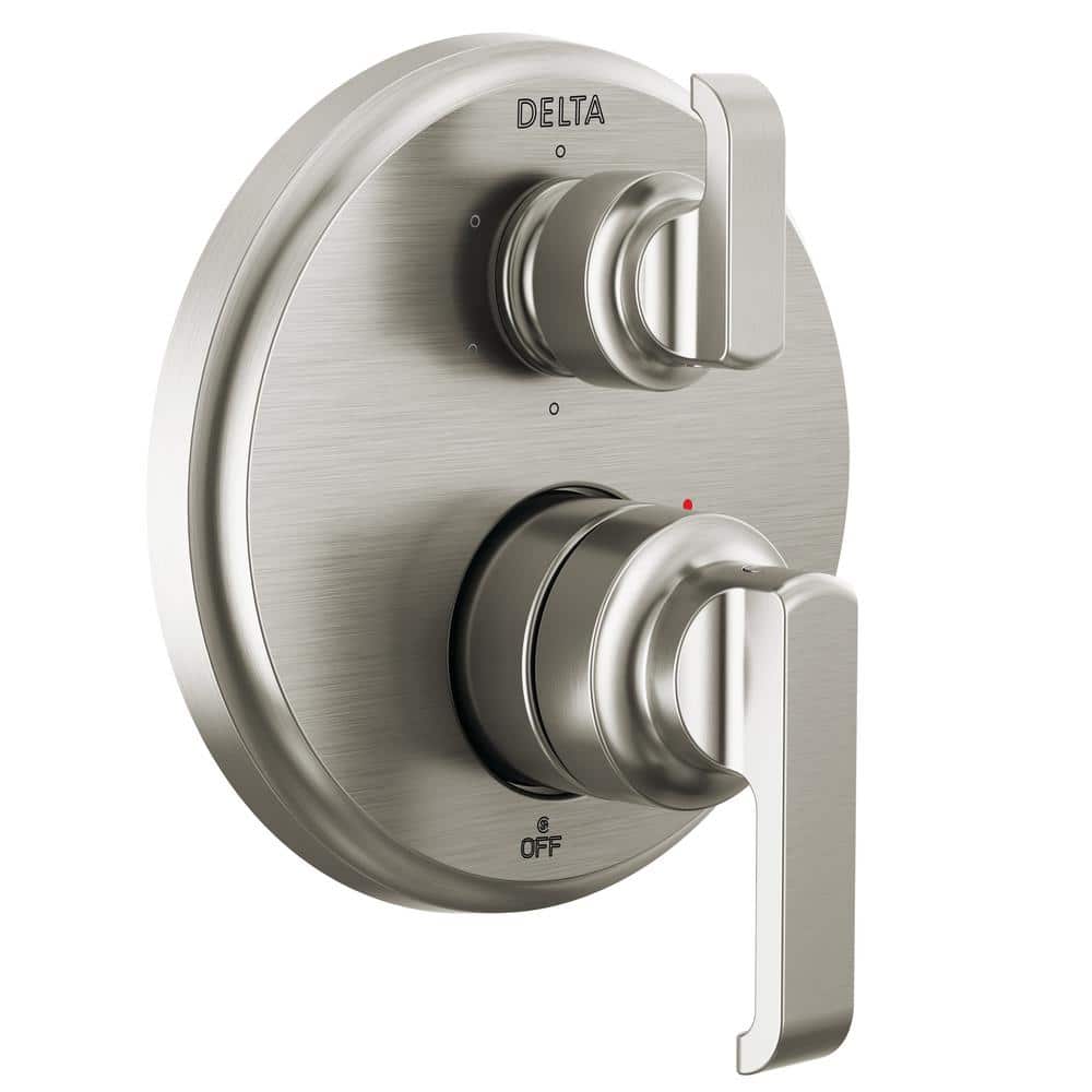 Lumicoat Stainless Brushed Nickel 6-Setting Shower Valve Trim Kit