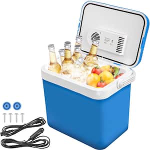 Electric Cooler 34 Qt. Portable Thermoelectric Fridge Plug in Refrigerator 12V Cooler Car Adapter